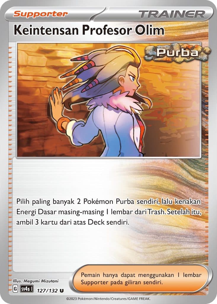 POKEMON SV4S - Keintensan Professor Olim 127/132 U - Pertemuan Paradoks Single Card