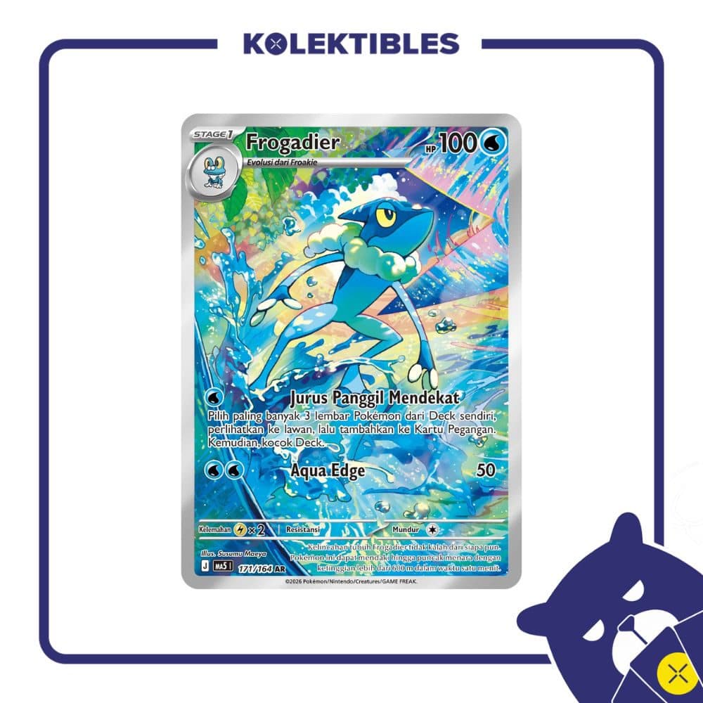 Pokemon Indo – MA5 171/164 AR – Frogadier 01/294/02/11/111