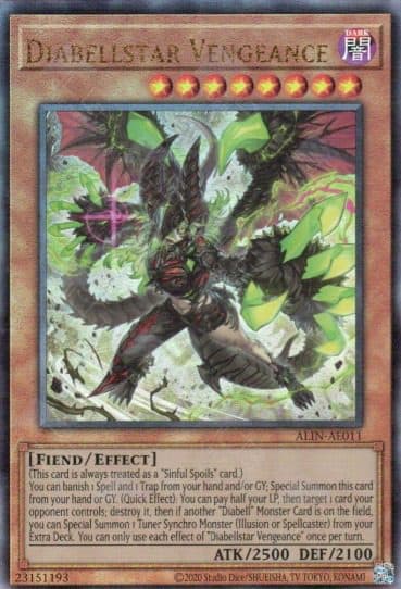 YU GI OH AE – ALIN-AE011 UL Diabellstar Vengeance