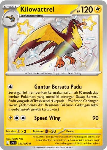 Pokemon Japan – sv4a 251/190 S Kilowattrel 01/049/02/11/111