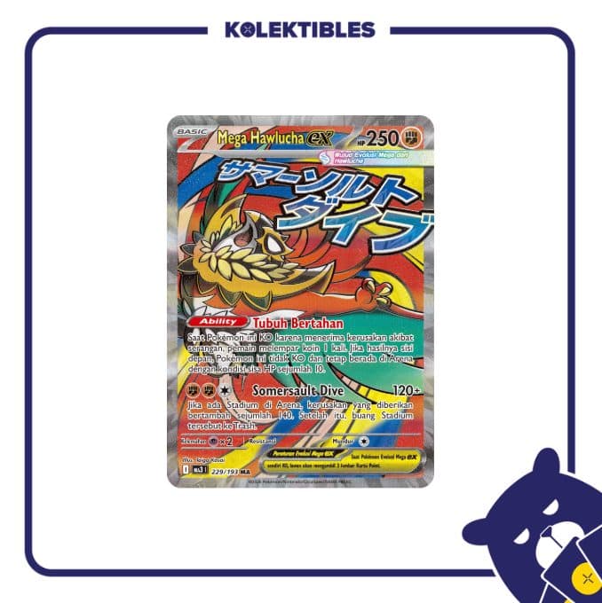 Pokemon Indonesia – MA3 229/193 MA – Mega Hawlucha EX part 2