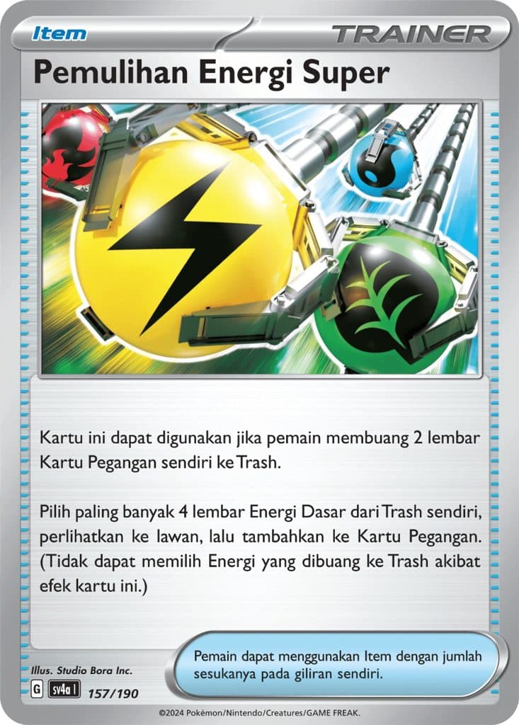 POKEMON INDONESIA SV4A - Pemulihan Energi Super 157/190