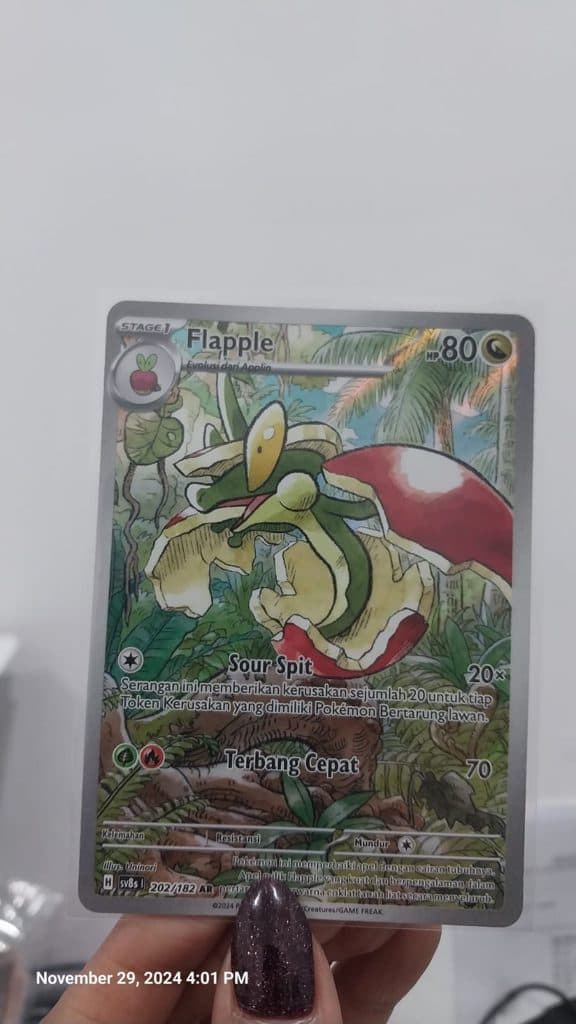 POKEMON INDONESIA - Sv8s Flapple 202/182 AR