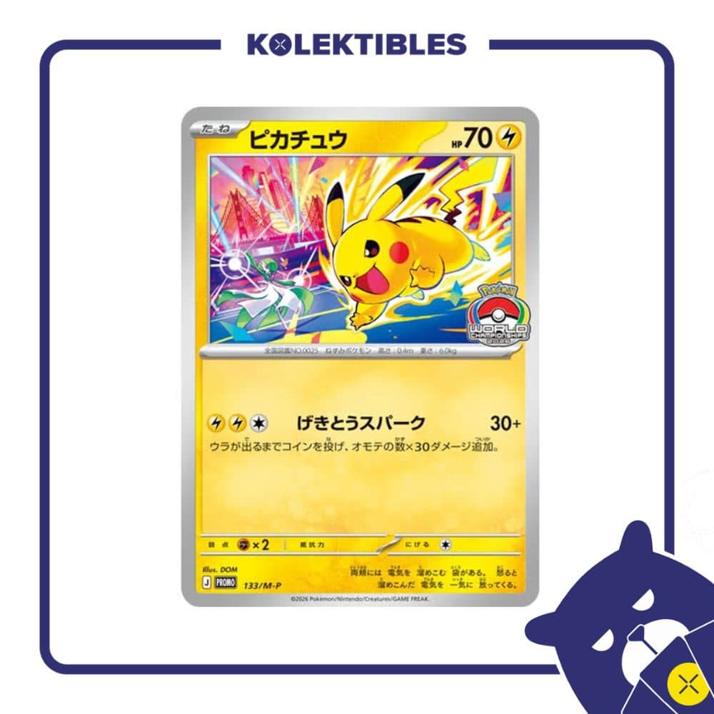 Pokemon Japan – Promo 133/M-P – Pikachu 01/294/02/11/113