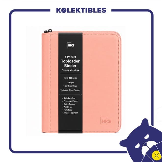 Hice – 4 Pocket Toploader Binder – Pink