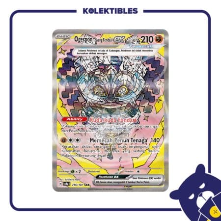 Pokemon Indonesia - SV8a 216/187 SAR - Ogerpon Topeng Fondasi EX