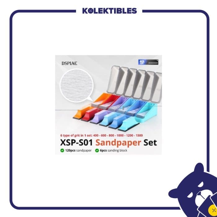 Gundamnesia - DSPIAE XSP-S01 Composite Adhesive Sandpaper Set 01/162/10/29/194