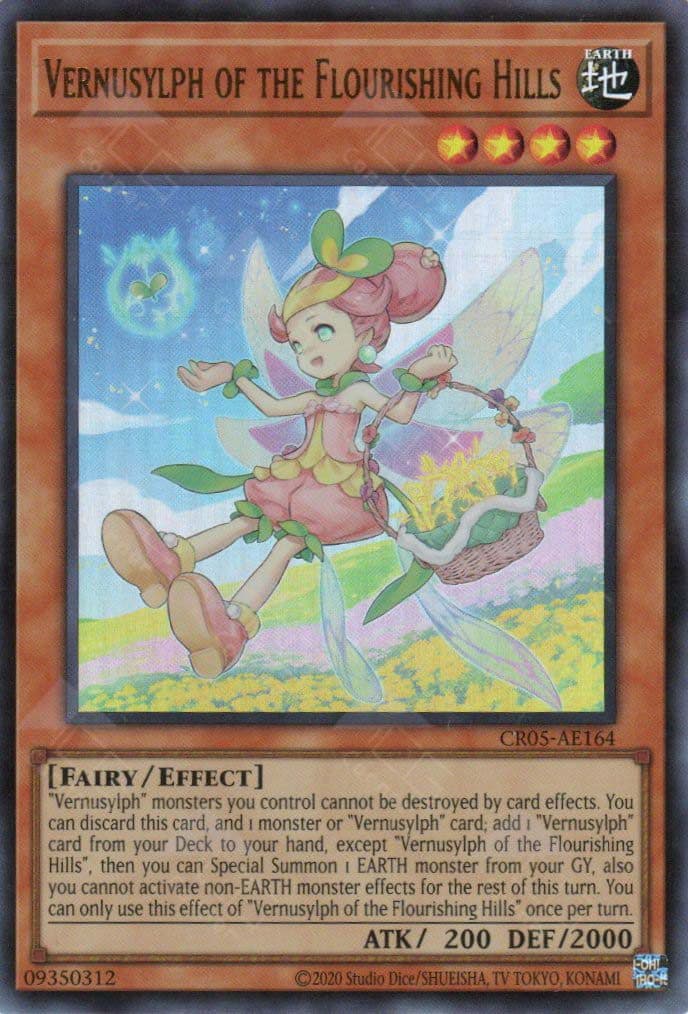YU GI OH - CR05-AE164 - Vernusylph of the Flourishing Hills (UR)