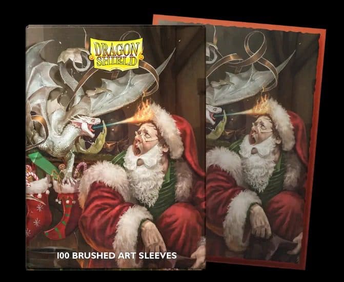DRAGON SHIELD - 100 STD Brushed Art Sleeves - 2021 Christmas