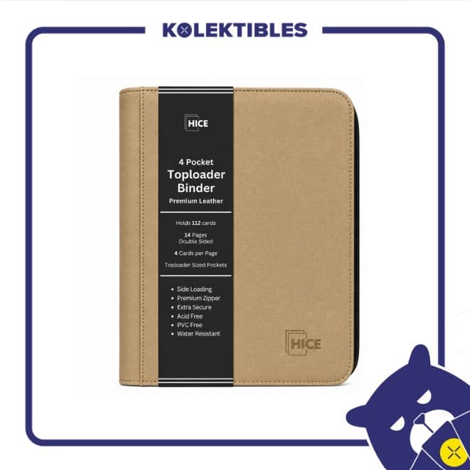 Hice – 4 Pocket Toploader Binder – Khaki