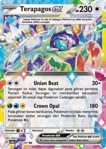 POKEMON INDONESIA – sv8a 136/167 RR Terapagos EX 01/091/02/11/111