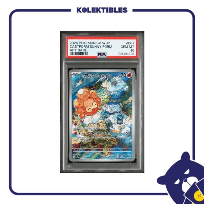 Castform Sunny Form 067 AR - Pokemon SV7a 2024 Japan - PSA 10