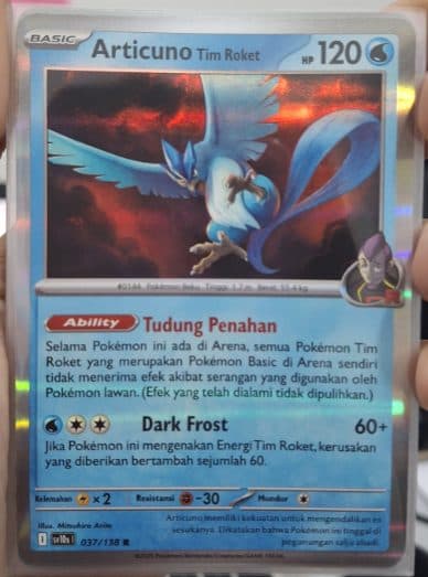POKEMON INDONESIA - SV10S - 037/138 R - Articuno Tim Rocket