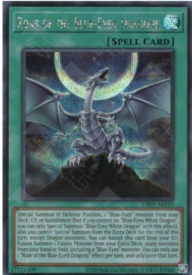 YU GI OH AE – CR07-AES20 SER Roar Of The Blue Eyed Dragons