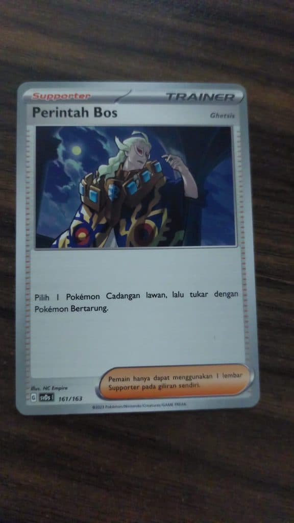 POKEMON INDONESIA SVDS - Single Card - Perintah Bos 161/163