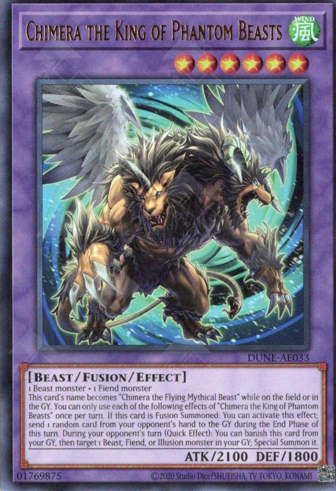 YU GI OH AE - Single Card - DUNE-AE033 Chimera the King of Phantom Beasts (UR)