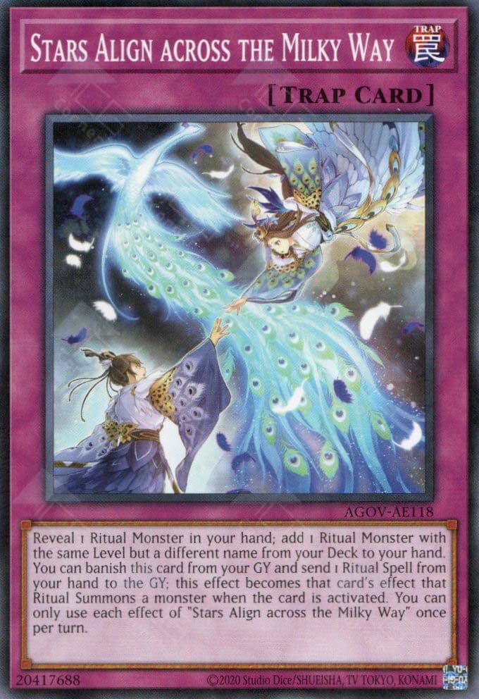 YU GI OH AE - Single Card - AGOV-AE118 Stars Align across the Milky Way (N)