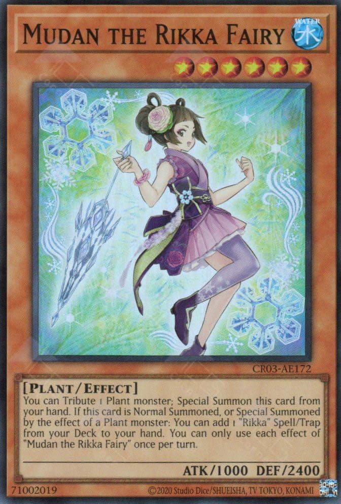 YU GI OH - CR03-AE172 - Mudan the Rikka Fairy (SR)
