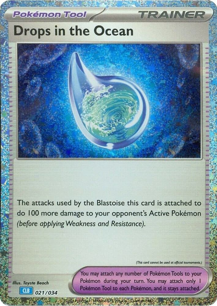Pokemon Classic Collection 021/034 CLB – Drop in The Ocean HOLOFOIL
