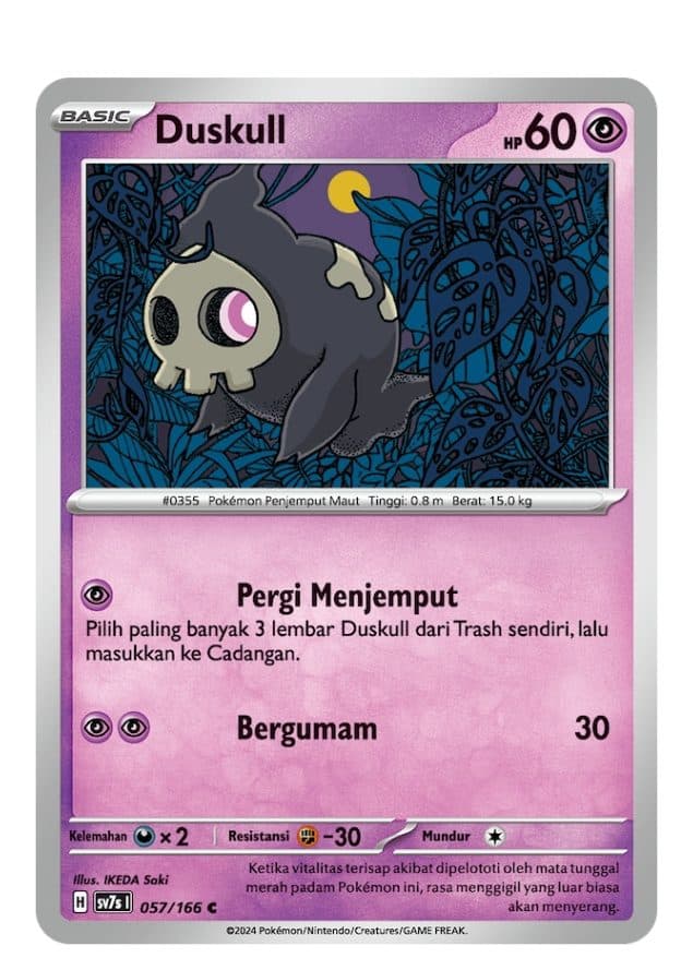 POKEMON INDONESIA - 057/166 C - Duskull