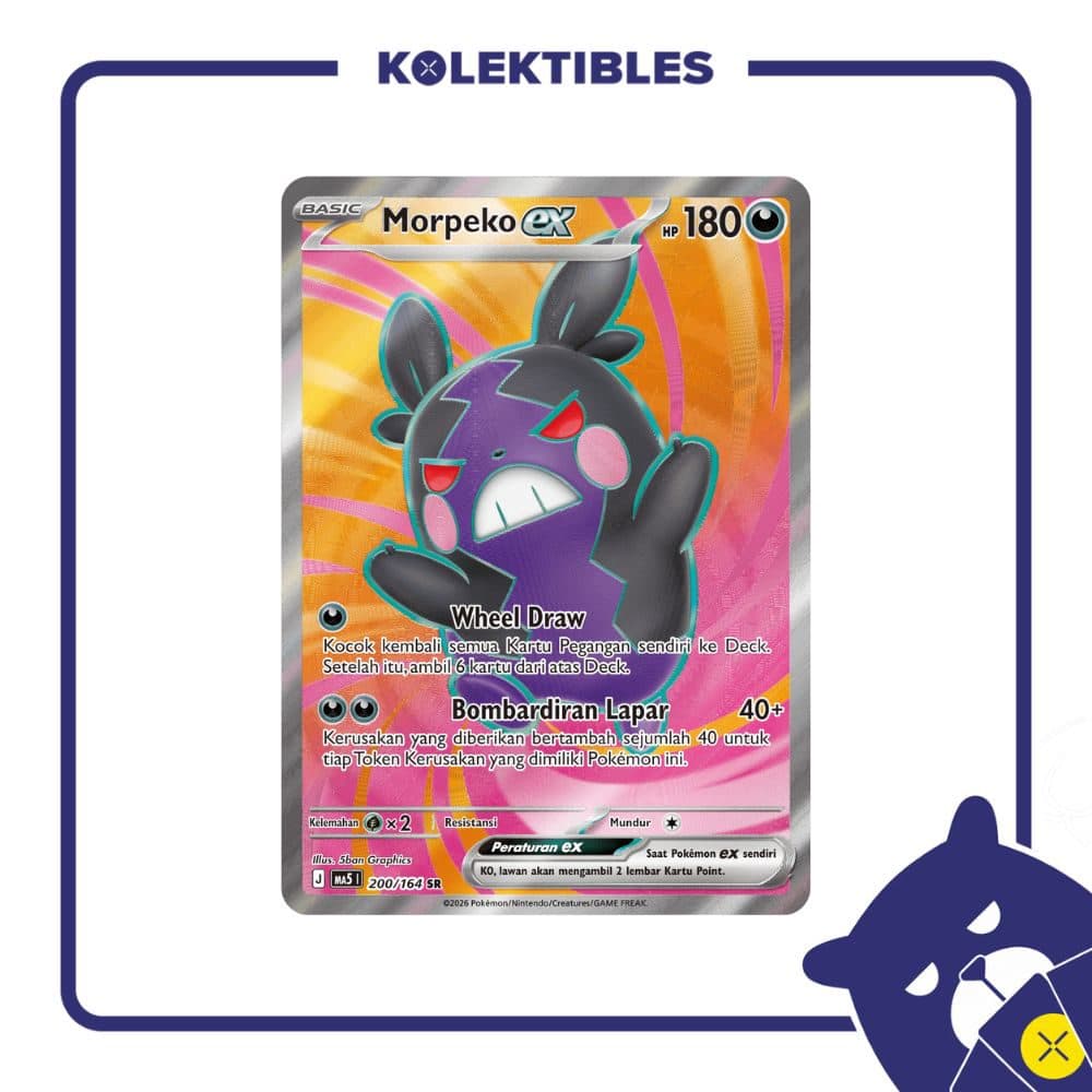 Pokemon Indonesia – Ma5 200/164 SR Morpeko Ex 01/277/02/11/111