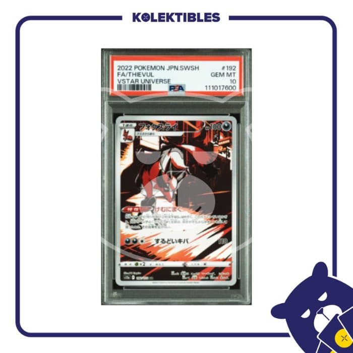 Thievul 192 AR - Pokemon SWSH Japan 2022 - PSA 10 - 111017600 (161)