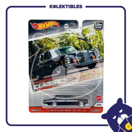 Hotwheels Premium – ’72 Mercedes – Benz 280 SEL 4.5 (Black) 01/159/07/22/190