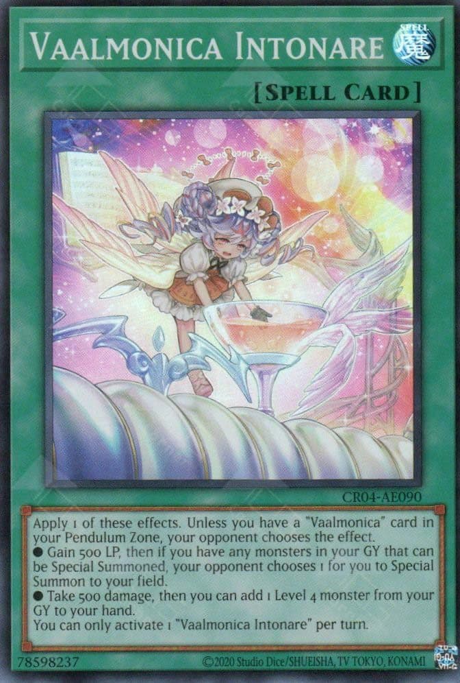 YU GI OH AE - Single Card - CR04 - Vaalmonica Intonare SR