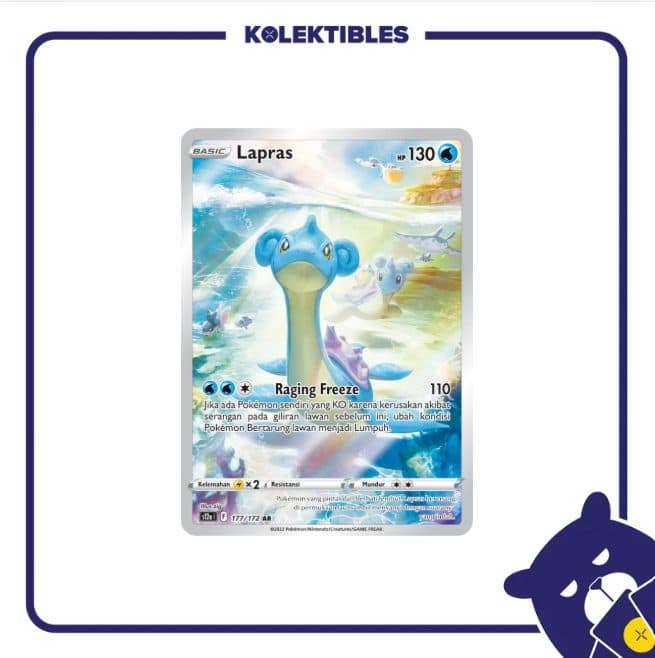 Pokemon Indonesia - s12a 177/172 AR - Lapras 01/002/03/11/113