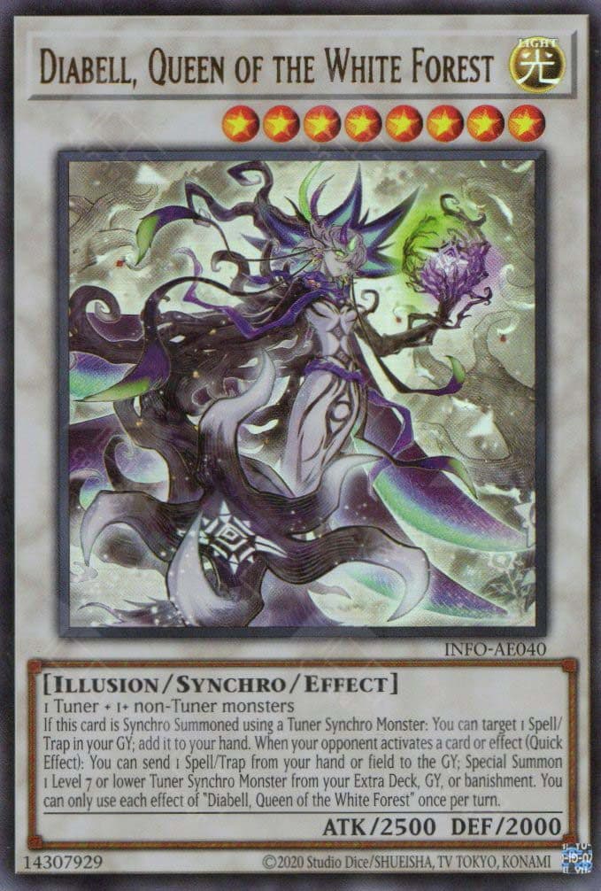 YU GI OH – INFO-AE040 Diabell, Queen of the White Forest (UR)
