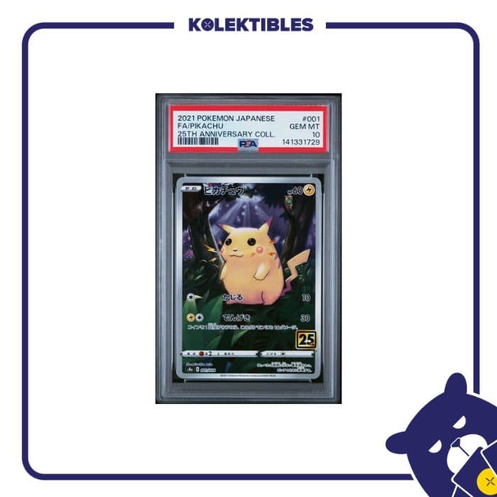 Pikachu 25th Anniv 001 – Pokemon s8a 2021 Japan – PSA 10 141331729 01/252/02/26/113