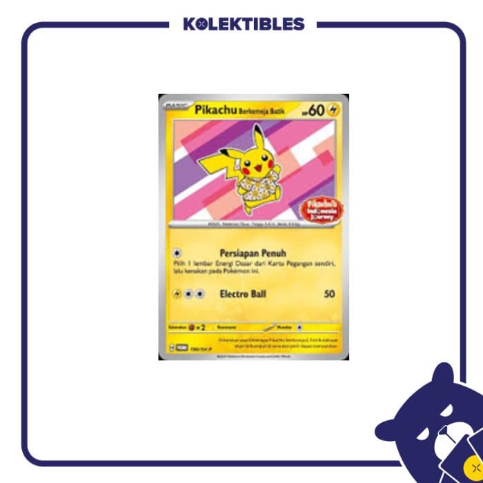 Pokemon Indonesia – Promo 190/SV-P Pikachu Berkemeja Batik 01/279/02/11/111
