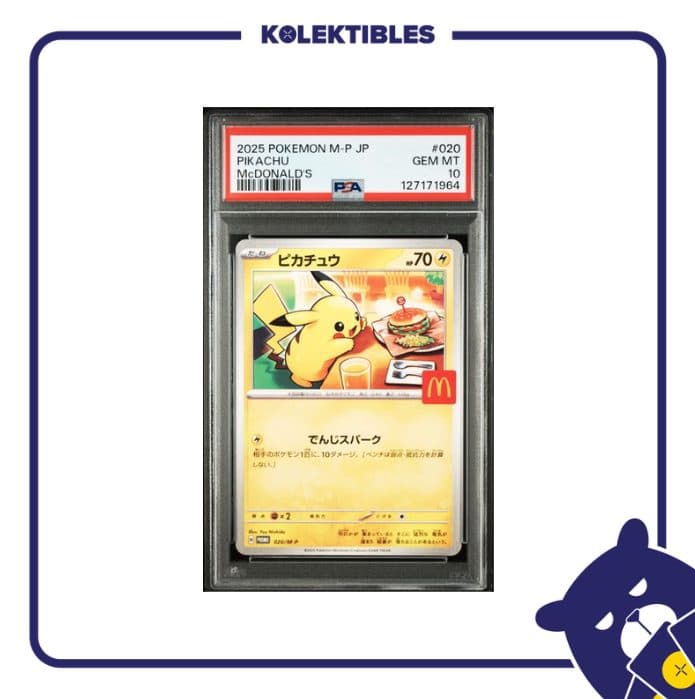 Pikachu McDonald’s 020 – Pokemon M-P Promo 2025 Japan – PSA 10 (127171964) 01/145/02/13/133
