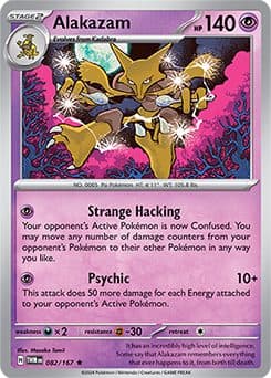 POKEMON ENGLISH - Twilight Masquerade - 082/167 - Alakazam