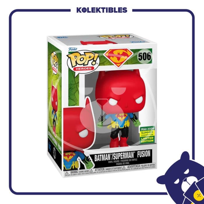 Funko POP! Heroes DC – 506 Batman / Superman Fusion 2024 Summer Con Limited Edition 01/04/011/30/195