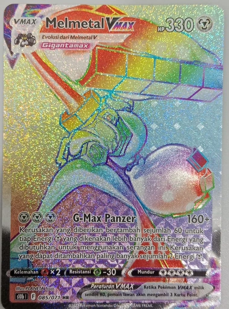 POKEMON INDONESIA S10b – 05/071 HR – Melmetal Vmax 01/012/02/11/111