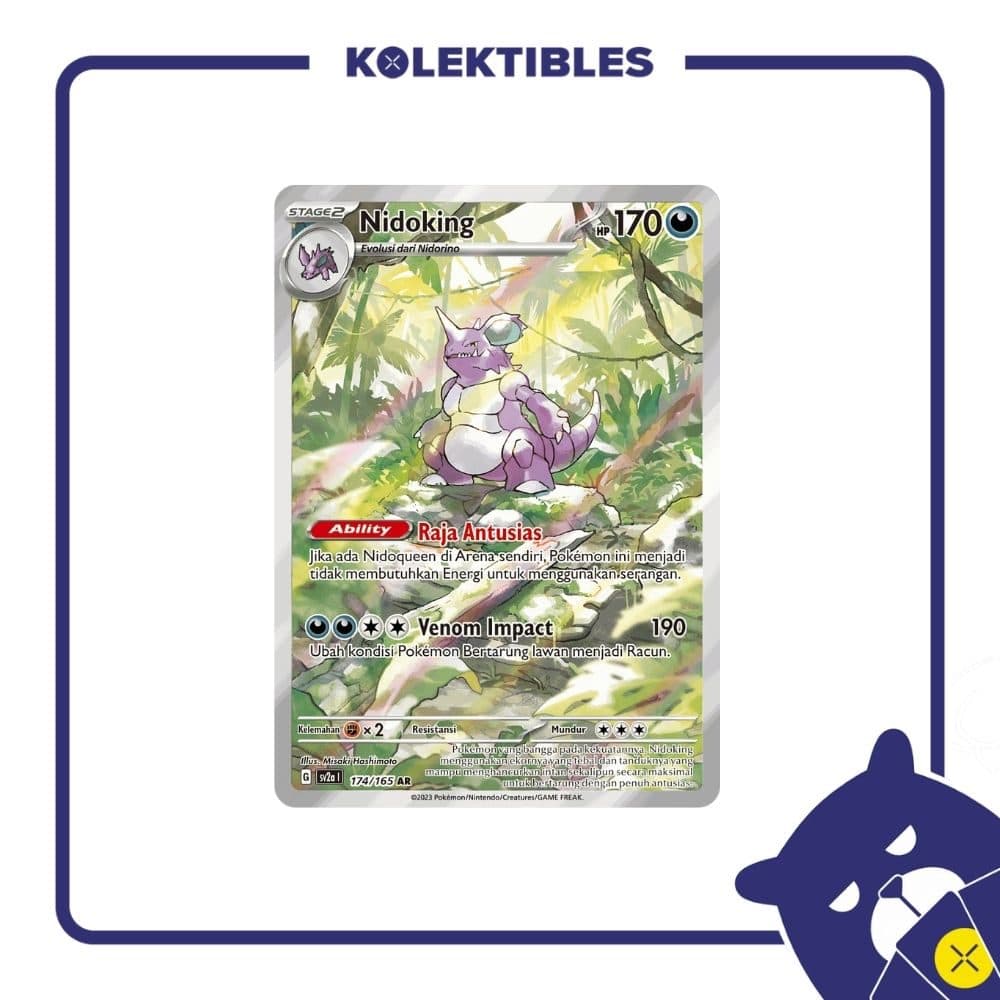 Pokemon Indonesia - sv2a 174/165 AR - Nidoking 01/194/02/11/111