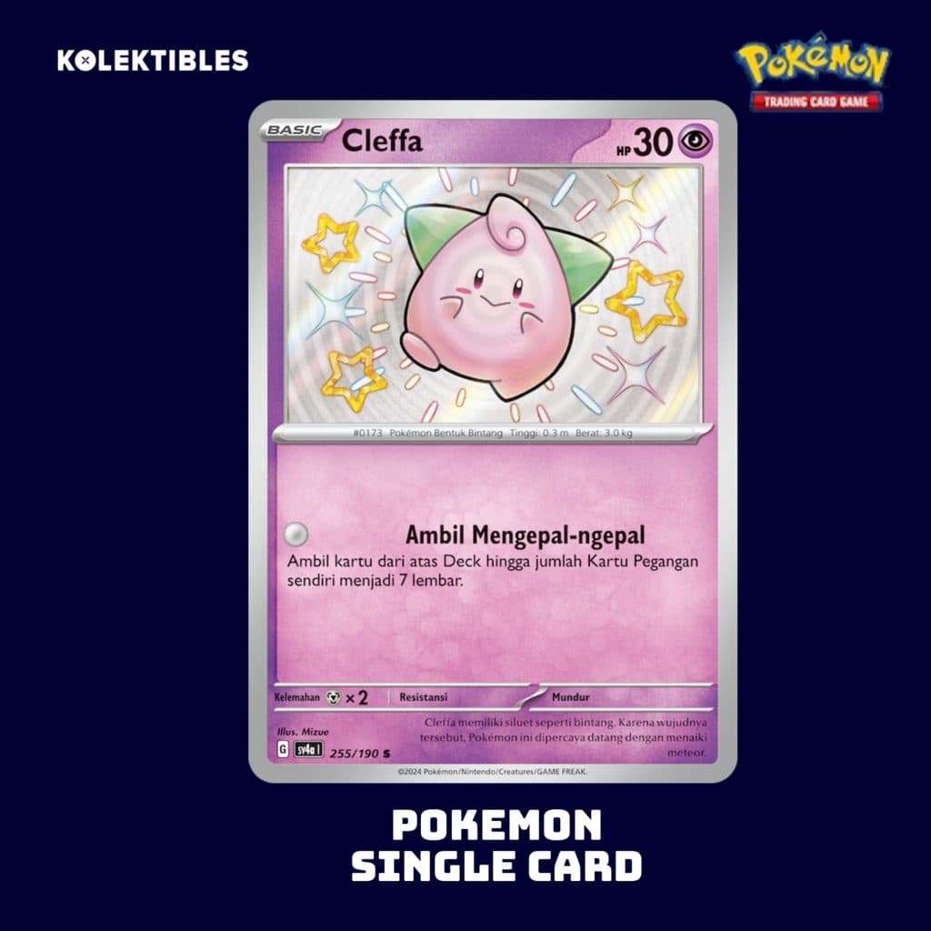 POKEMON INDONESIA – sv4a 255/190 S Cleffa 01/081/02/11/111