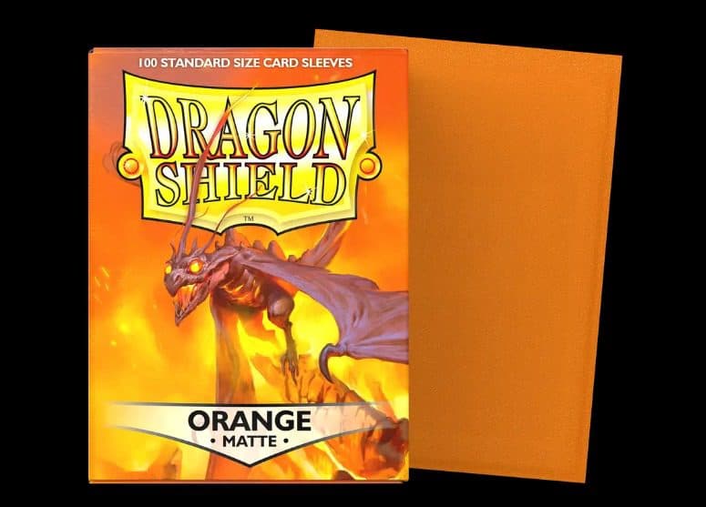 DRAGON SHIELD - 100 STD Matte Sleeves - Orange