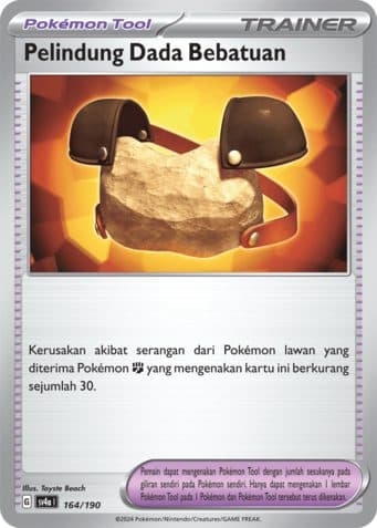 POKEMON INDONESIA SV4A - Pelindung Dada Bebatuan 164/190