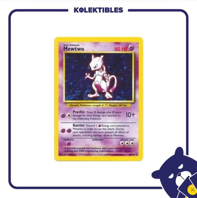 Pokemon English Vintage – 10/102 Mewtwo 01/216/02/11/112