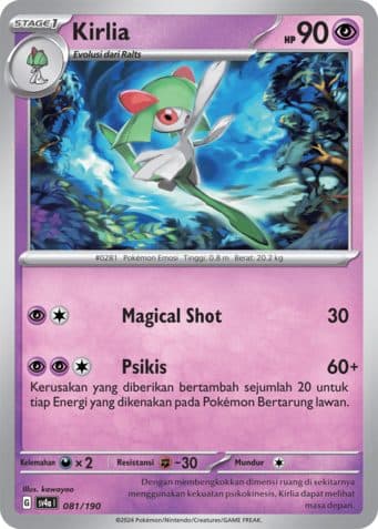 POKEMON INDONESIA SV4A KIRLIA – 081/190