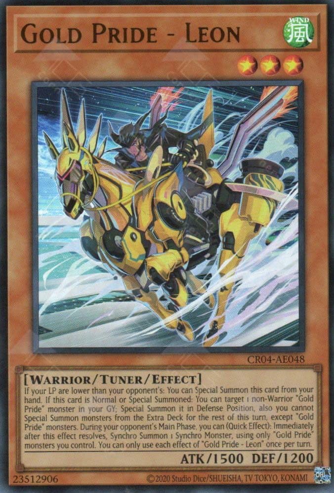 YU GI OH AE - Single Card - CR04-AE048 Gold Pride Leon UR