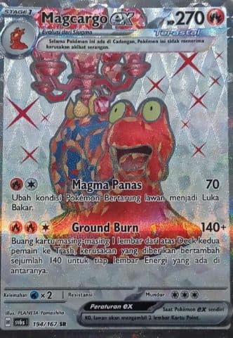 Pokemon Indonesia – sv6s 194/167 SR Magcargo Ex 01/172/02/11/111