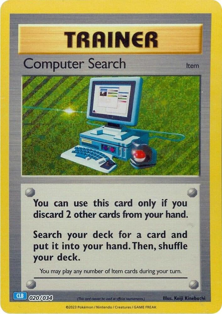 Pokemon Classic Collection 020/034 CLB – Computer Search HOLOFOIL