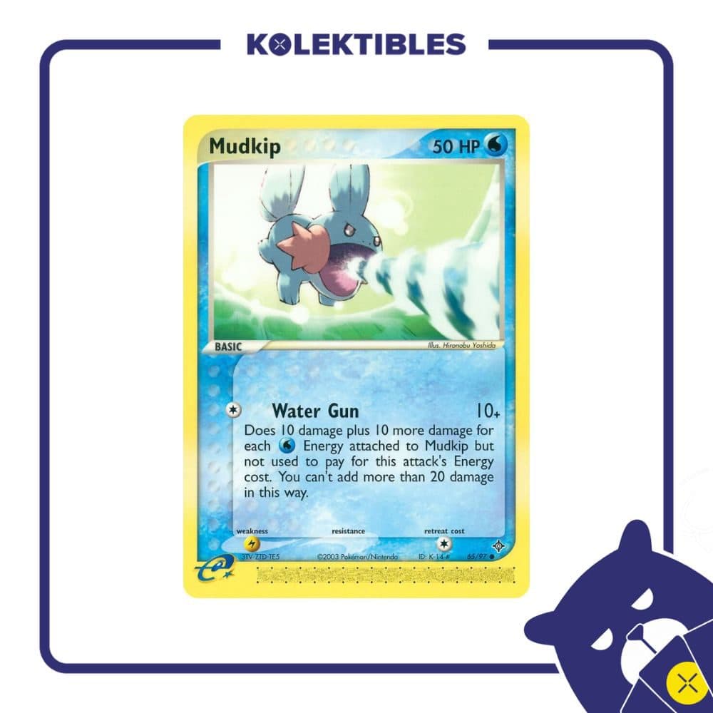 Pokemon English - 2003 Dragon 65/97 - Mudkip - 01/280/02/11/111