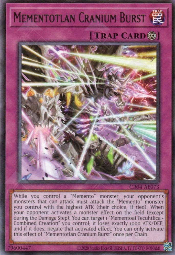 YU GI OH AE - Single Card - CR04-AE073 Mementotlan Cranium Burst (R)