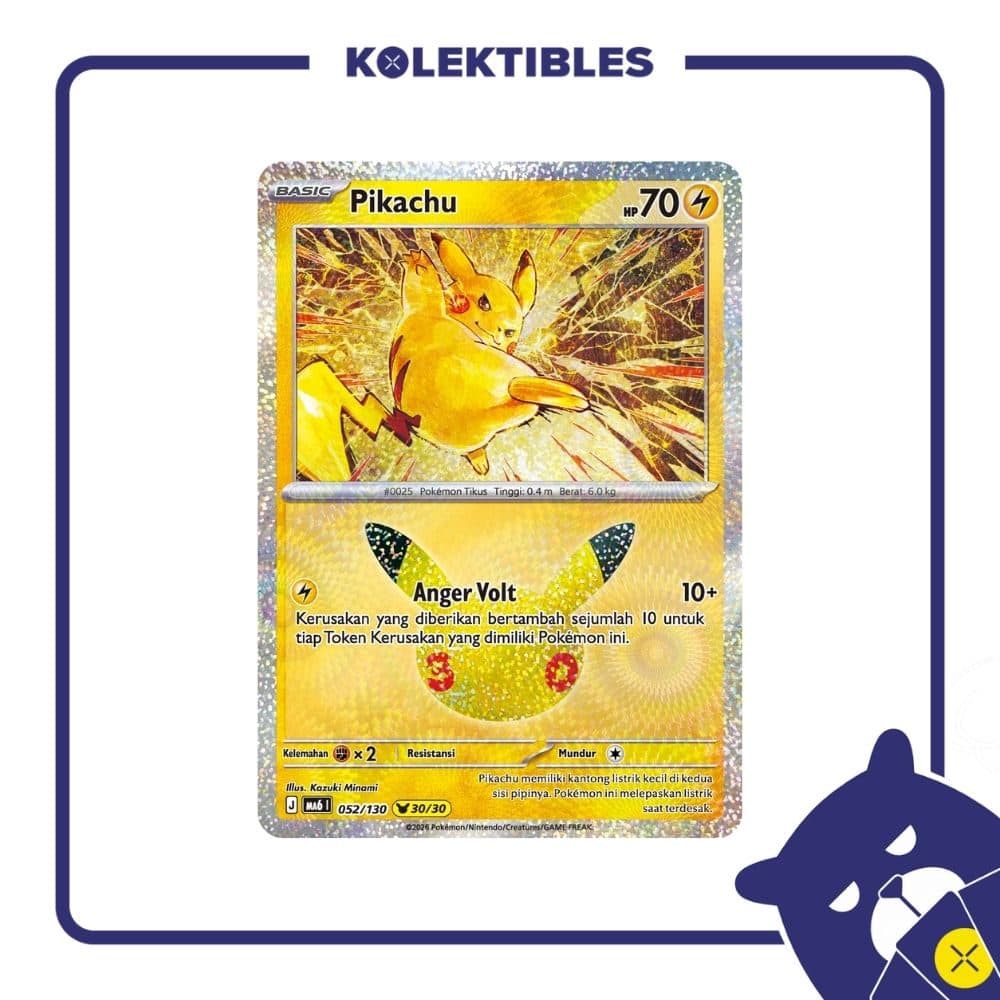 Pokemon Indonesia - MA6 052/130 – Pikachu 30/30
