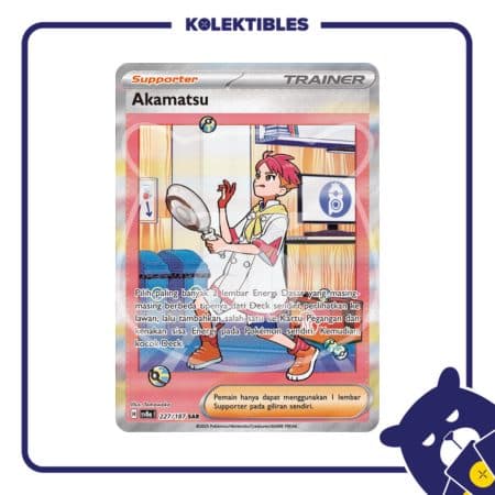 Pokemon Indonesia - SV8a 227/187 SAR - Akamatsu