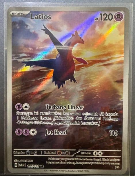POKEMON INDONESIA – Sv8s – 195/182 AR – Latios 01/129/02/11/111